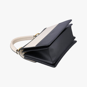 Pre-owned Gucci Queen Margaret Black×white Leather 476541 shoulderbag | stylenewstar