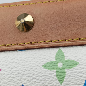 Vintage Louis Vuitton Alma PM white Monogram Multicolor M92647 handbag | stylenewstar