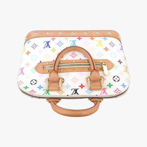 Vintage Louis Vuitton Alma PM white Monogram Multicolor M92647 handbag | stylenewstar