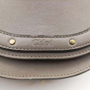 Pre-owned Chloe Nile Minaudiere Grey Leather shoulderbag | stylenewstar