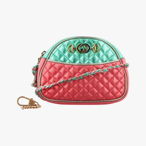 Vintage Gucci Laminate Red×Green Leather 534951 shoulderbag | stylenewstar