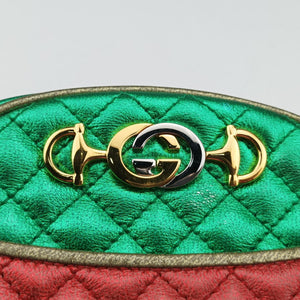 Vintage Gucci Laminate Red×Green Leather 534951 shoulderbag | stylenewstar