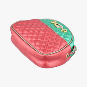Vintage Gucci Laminate Red×Green Leather 534951 shoulderbag | stylenewstar