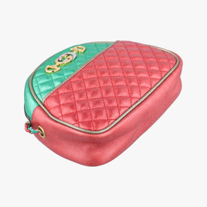 Vintage Gucci Laminate Red×Green Leather 534951 shoulderbag | stylenewstar