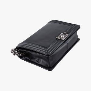 Pre-owned Chanel BOY CHANEL Black Leather A92193 shoulderbag | stylenewstar
