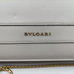 Vintage Bvlgari SERPENTI FOREVER White Leather shoulderbag | stylenewstar