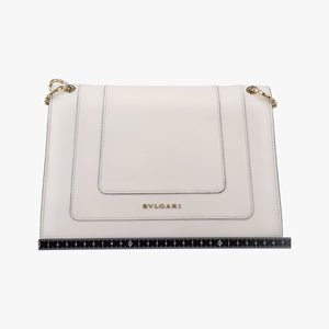 Vintage Bvlgari SERPENTI FOREVER White Leather shoulderbag | stylenewstar