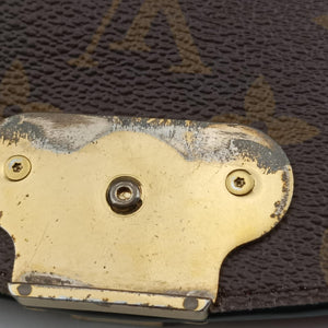 Vintage Louis Vuitton SAINT PLACIDE brown×CERISE Monogram Canvas×calf leather M43713 shoulderbag | stylenewstar