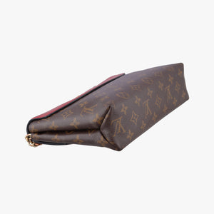 Vintage Louis Vuitton SAINT PLACIDE brown×CERISE Monogram Canvas×calf leather M43713 shoulderbag | stylenewstar