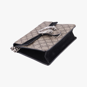 Pre-owned Gucci Dionysus beige×black PVC coated canvas × suede 421970 shoulderbag | stylenewstar