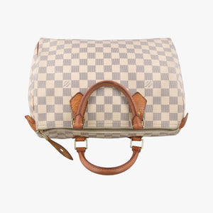 Pre-owned Louis Vuitton Speedy 30 AZUR Damier Canvas N41533 handbag | stylenewstar