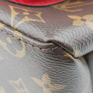 Pre-owned Louis Vuitton MARIGNAN Brown×COQUELICOT Monogram Canvas×calf leather M44544 shoulderbag | stylenewstar