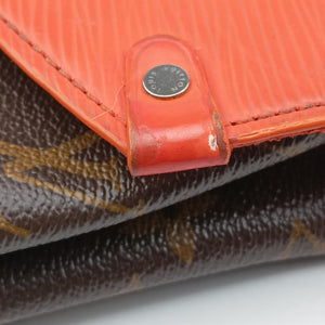 Pre-owned Louis Vuitton SAINT MICHEL Monogram/Brown x Orange Monogram Canvas×epi shoulderbag | stylenewstar