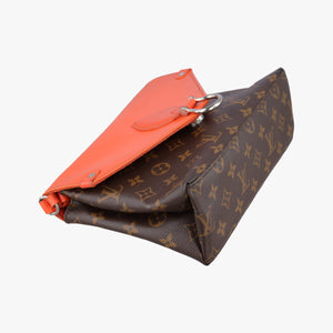 Pre-owned Louis Vuitton SAINT MICHEL Monogram/Brown x Orange Monogram Canvas×epi shoulderbag | stylenewstar