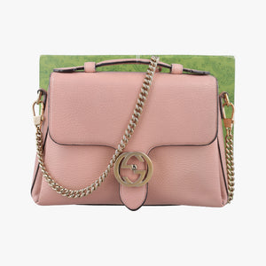 Secondhand Gucci Interlocking G Pink Leather 510302 shoulderbag | stylenewstar