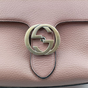 Secondhand Gucci Interlocking G Pink Leather 510302 shoulderbag | stylenewstar