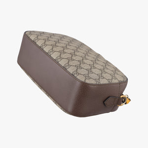 Pre-owned Gucci Neo Vintage Messenger beige×brown PVC coated canvas×Leather 476466 shoulderbag | stylenewstar