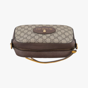 Pre-owned Gucci Neo Vintage Messenger beige×brown PVC coated canvas×Leather 476466 shoulderbag | stylenewstar