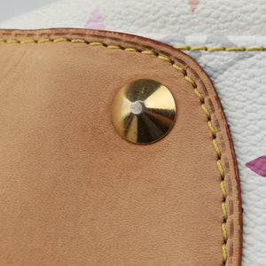Pre-owned Louis Vuitton JUDY PM white Monogram Multicolor M40257 shoulderbag | stylenewstar