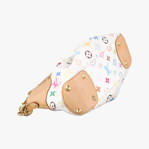 Pre-owned Louis Vuitton JUDY PM white Monogram Multicolor M40257 shoulderbag | stylenewstar