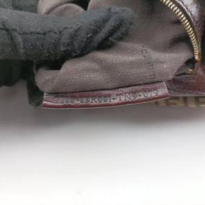 Pre-owned Fendi Mama Baguette Zucchino Brown Canvas×Leather 8BR001 shoulderbag | stylenewstar