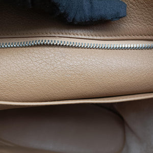 Pre-owned Hermes Good news Brown Taurillon Clemence shoulderbag | stylenewstar