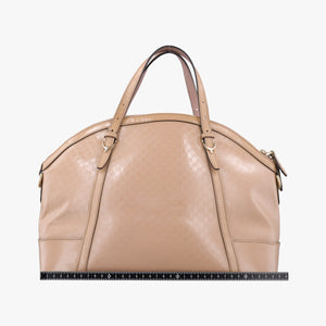 Pre-owned Gucci Microguccissima Beige Patent Leather 309614 shoulderbag | stylenewstar