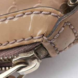 Pre-owned Gucci Microguccissima Beige Patent Leather 309614 shoulderbag | stylenewstar