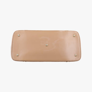 Pre-owned Gucci Microguccissima Beige Patent Leather 309614 shoulderbag | stylenewstar