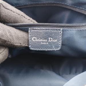 Pre-owned Christian Dior Trotter Navy×Gray Jacquard shoulderbag | stylenewstar