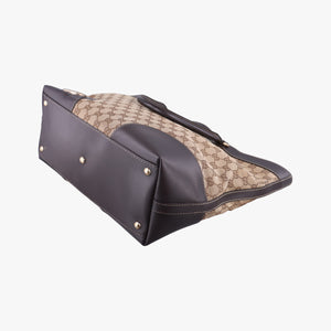 Secondhand Gucci Lovely Brown Canvas×Leather 257071 handbag | stylenewstar