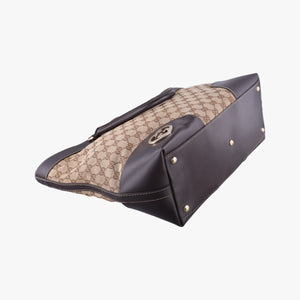 Secondhand Gucci Lovely Brown Canvas×Leather 257071 handbag | stylenewstar