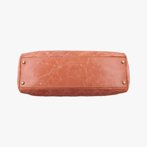 Pre-owned Chanel 2.55 Matelasse Orange Leather A66818 shoulderbag | stylenewstar
