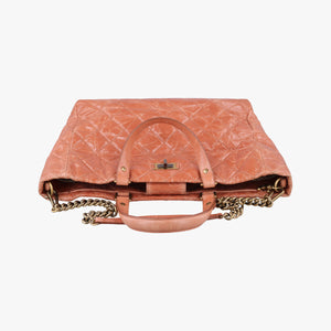 Pre-owned Chanel 2.55 Matelasse Orange Leather A66818 shoulderbag | stylenewstar