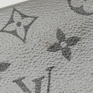 Pre-owned Louis Vuitton Pochette Voyage MM Black x Silver Monogram Split M63039 clutchbag | stylenewstar