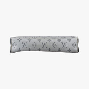 Pre-owned Louis Vuitton Pochette Voyage MM Black x Silver Monogram Split M63039 clutchbag | stylenewstar