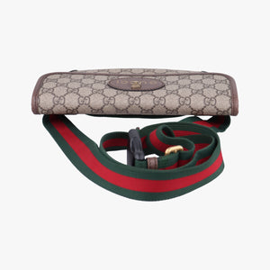 Pre-owned Gucci NEO VINTAGE GG Supreme beige×Brown PVC coated canvas×Leather 493930 bum bag/waist bag | stylenewstar
