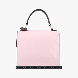 Pre-owned Louis Vuitton Spring Street PM ROSE BALLERINE Vernis×Monogram Canvas M90468 shoulderbag | stylenewstar