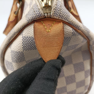 Pre-owned Louis Vuitton Speedy 25 AZUR Damier Canvas N41534 handbag | stylenewstar
