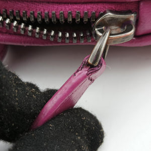 Pre-owned Bottega Veneta NODINI Intrecciato Purple lambskin shoulderbag | stylenewstar