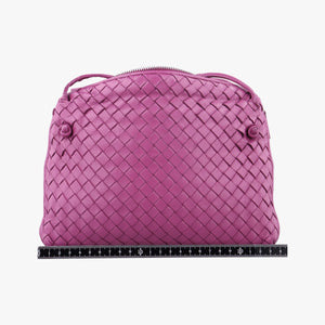 Pre-owned Bottega Veneta NODINI Intrecciato Purple lambskin shoulderbag | stylenewstar