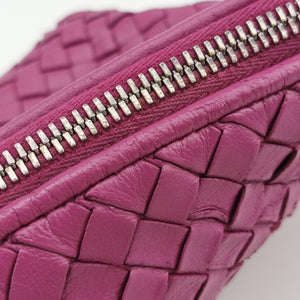 Pre-owned Bottega Veneta NODINI Intrecciato Purple lambskin shoulderbag | stylenewstar