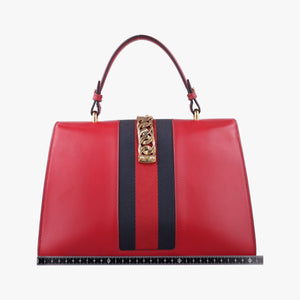 Pre-owned Gucci Sylvie Red Leather 431665 shoulderbag | stylenewstar