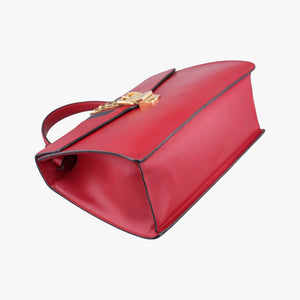 Pre-owned Gucci Sylvie Red Leather 431665 shoulderbag | stylenewstar