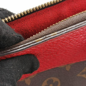 Pre-owned Louis Vuitton RETIRO PM brown×COQUELICOT Monogram Canvas×calf leather M50057 shoulderbag | stylenewstar