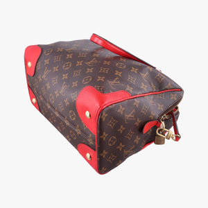 Pre-owned Louis Vuitton RETIRO PM brown×COQUELICOT Monogram Canvas×calf leather M50057 shoulderbag | stylenewstar