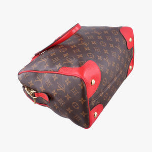 Pre-owned Louis Vuitton RETIRO PM brown×COQUELICOT Monogram Canvas×calf leather M50057 shoulderbag | stylenewstar
