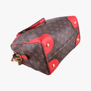 Pre-owned Louis Vuitton RETIRO PM brown×COQUELICOT Monogram Canvas×calf leather M50057 shoulderbag | stylenewstar