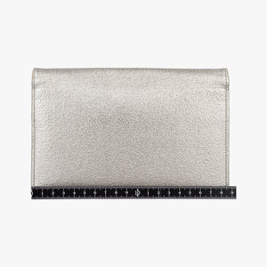 Pre-owned Yves Saint Laurent KATE Silver Leather 452159 shoulderbag | stylenewstar