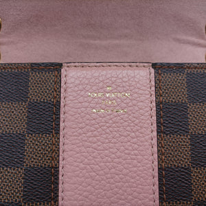 Pre-owned Louis Vuitton Wight EBENE×Magnolia Damier Canvas×Taurillon Leather N64418 shoulderbag | stylenewstar